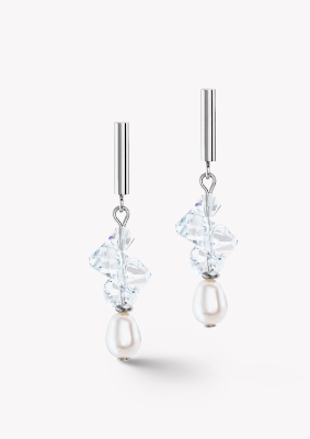 Ontdek de betoverende oorbellen van Dancing Crystals & Pearls - onze nieuwe versie van de populaire serie - een fascinerende combinatie van sprankelende kristallen en subtiel glinsterende zoetwaterparels. Perfect voor speciale gelegenheden of om een vleugje glamour toe te voegen aan je dagelijkse look.